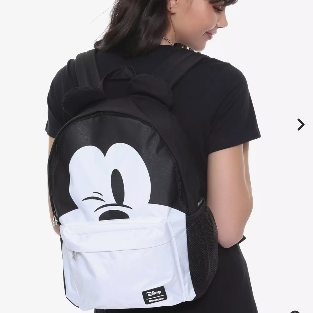 Disney Black and White Mickey Mouse Backpack